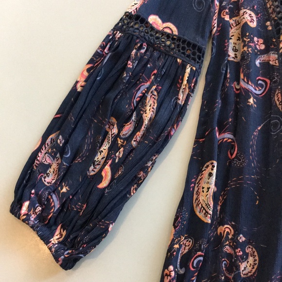 š¼HOST PICKš¼Free People Just The Two of Us Paisley Tunic/Dress - Picture 5 of 13